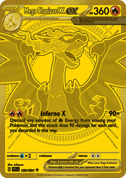 Mega charizard Gold PFL 130/094