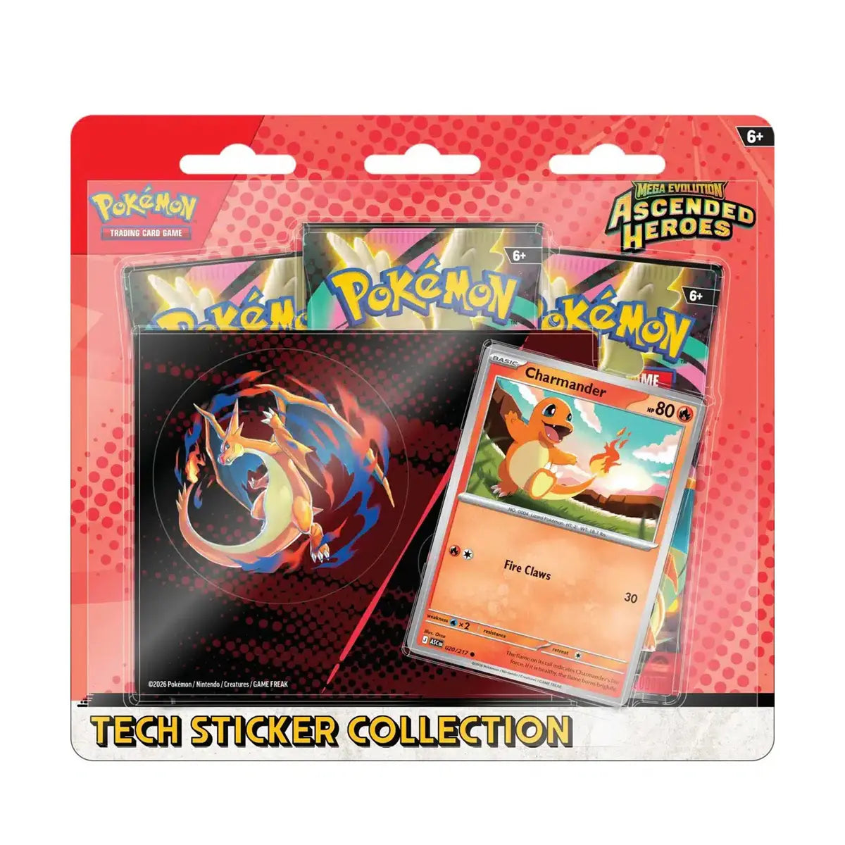 Ascended heroes 3 pack blister Charmander/Gastly