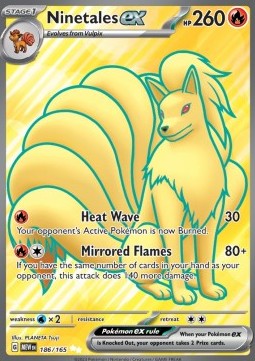 Ninetales EX MEW 186/165