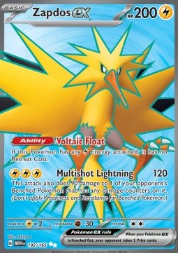 Zapdos EX MEW 192/165